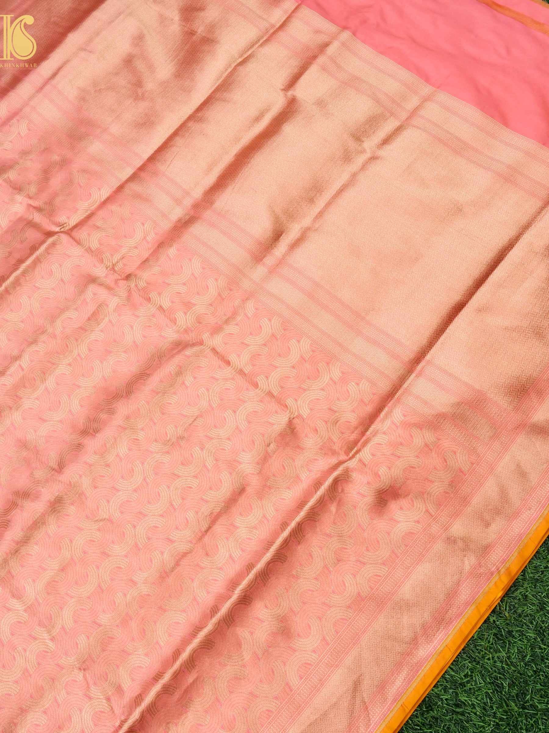 Handloom Banarasi Katan Silk Zari Tanchoi Saree