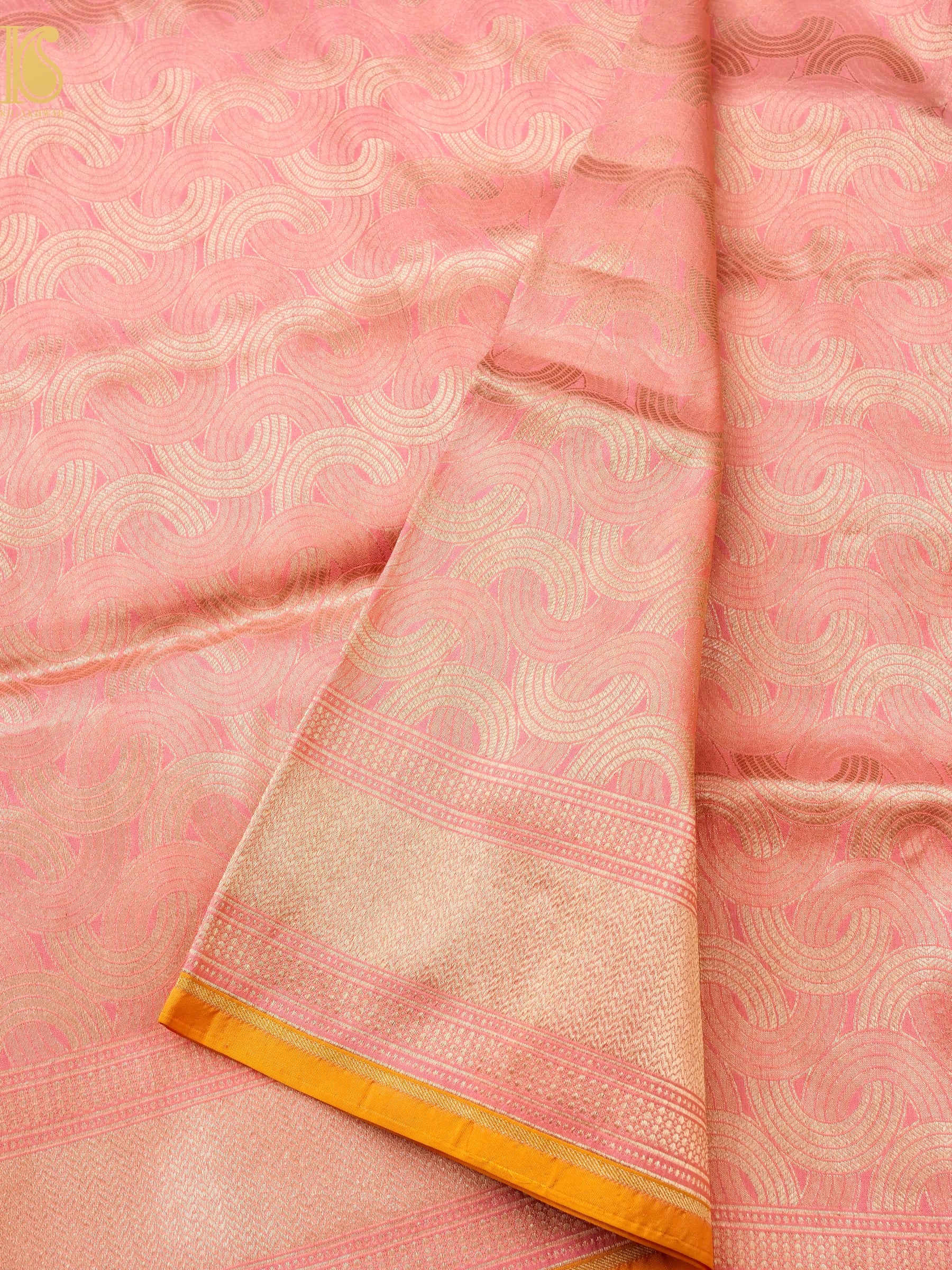 Handloom Banarasi Katan Silk Zari Tanchoi Saree