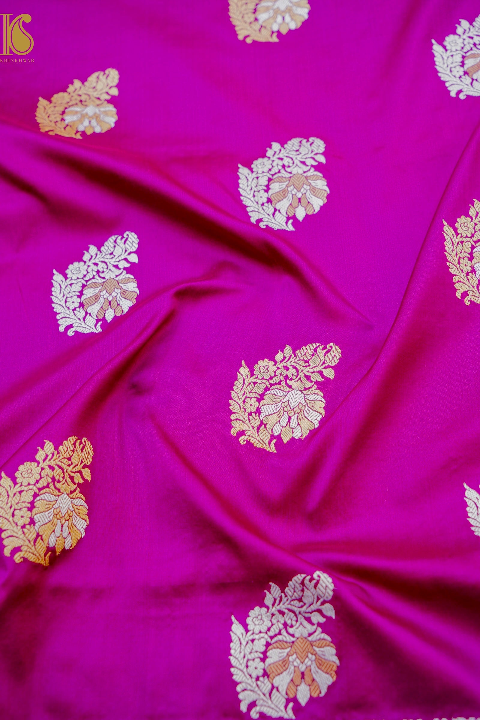 Banarasi Handloom Pure Katan Silk Kadwa Saree with Tilfi Border