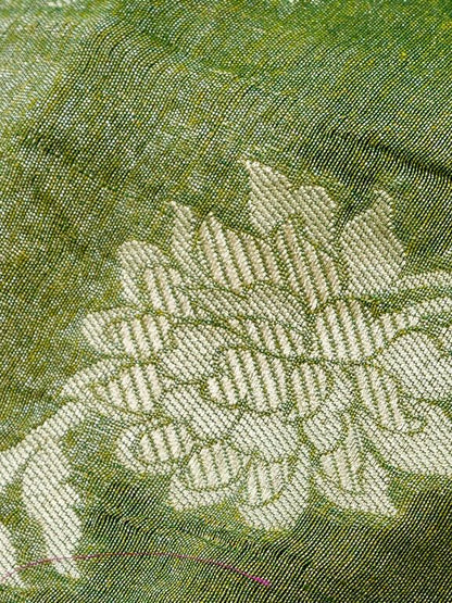 Handloom Tissue Silk Banarasi Jaal Saree