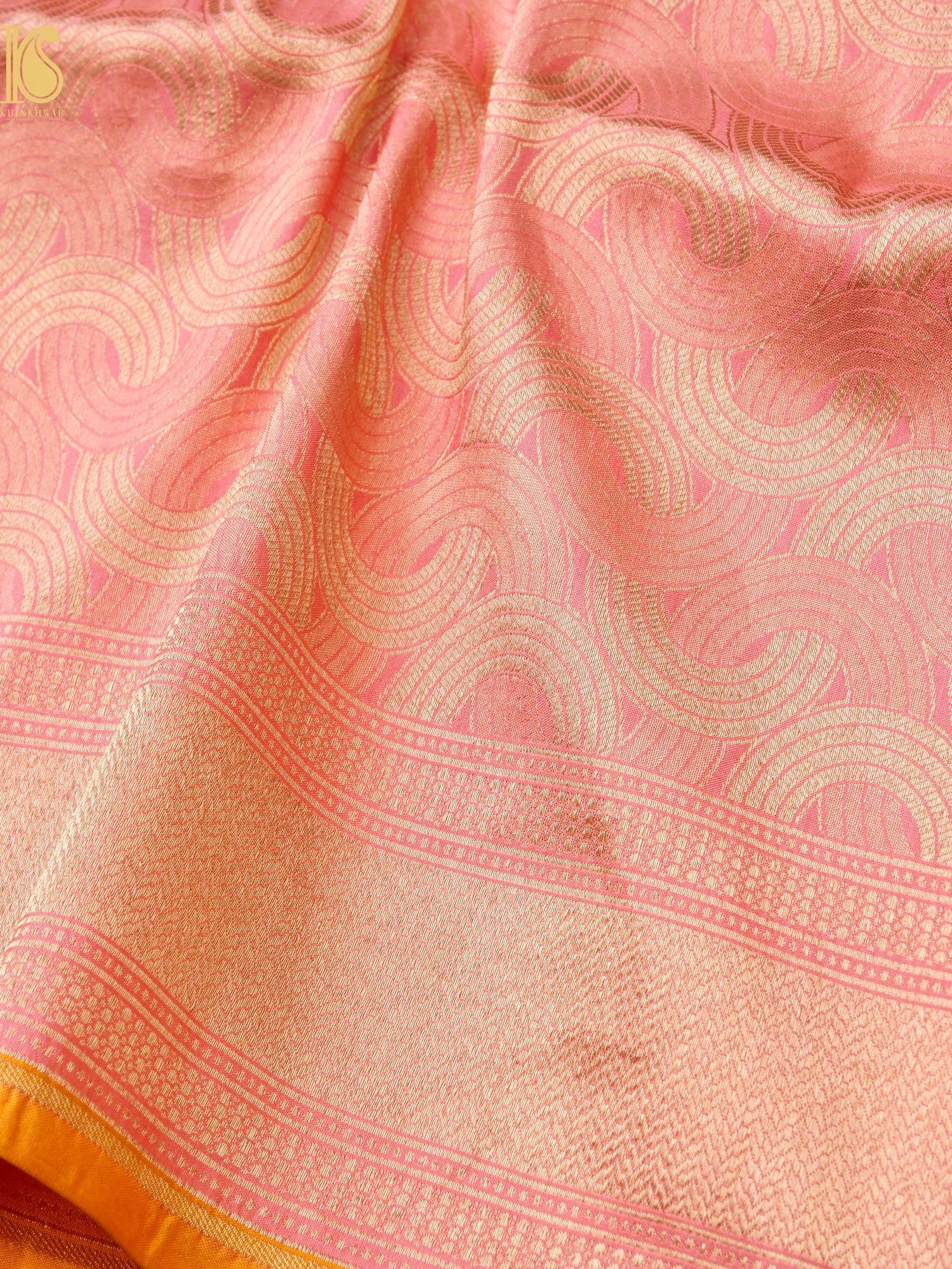 Handloom Banarasi Katan Silk Zari Tanchoi Saree