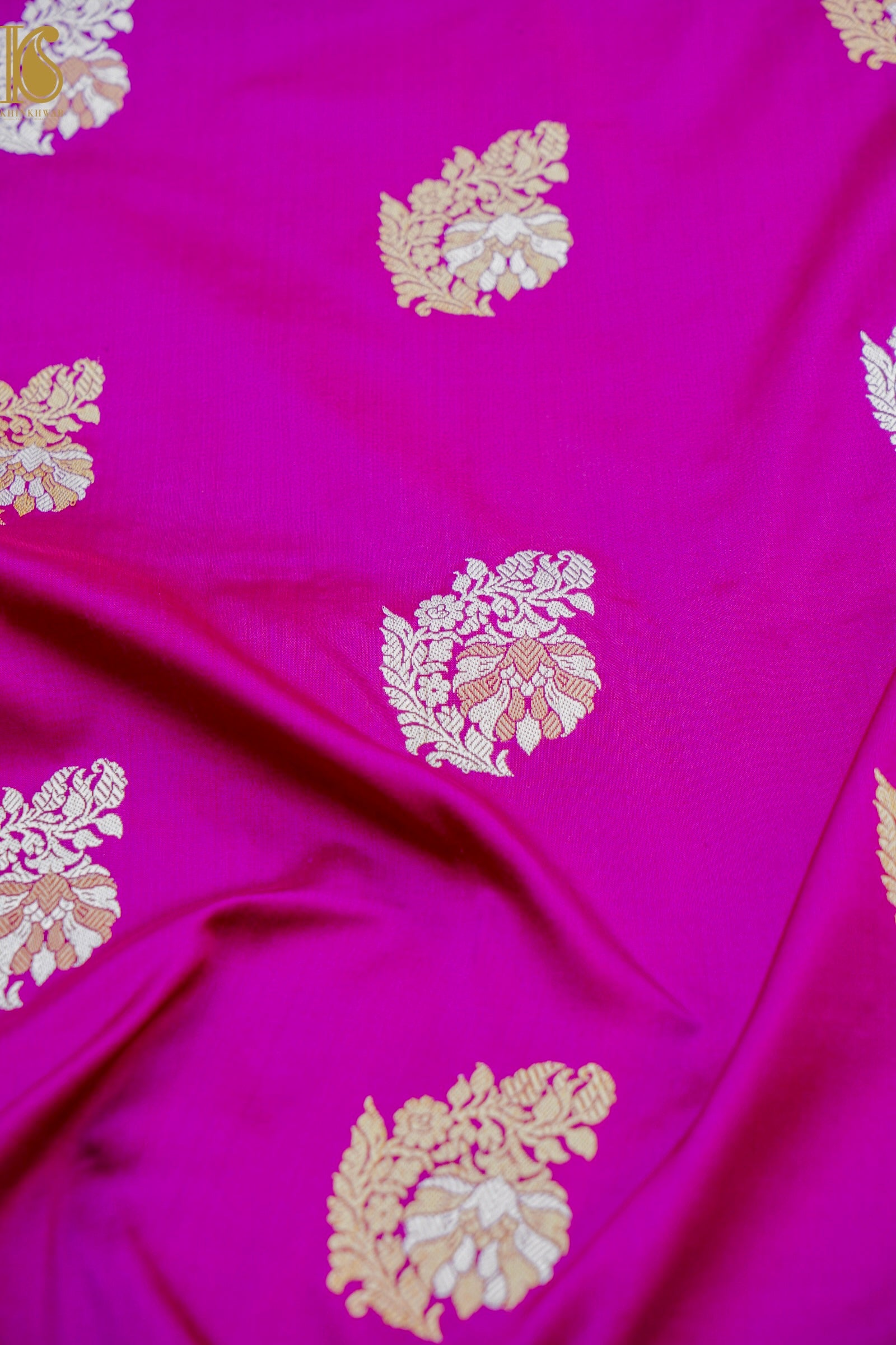 Banarasi Handloom Pure Katan Silk Kadwa Saree with Tilfi Border