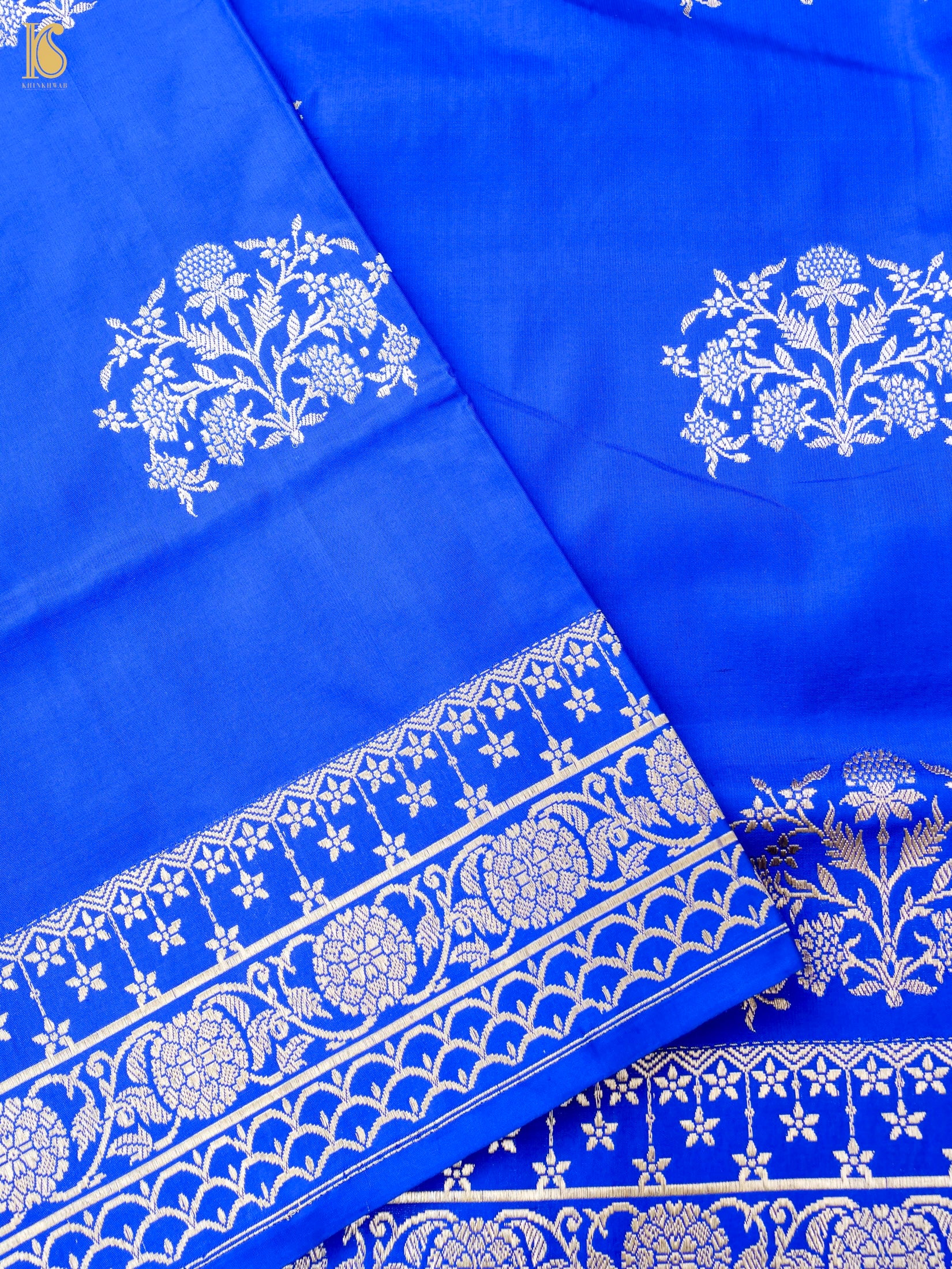 Handwoven Pure Sateen Silk Kadwa Banarasi Saree