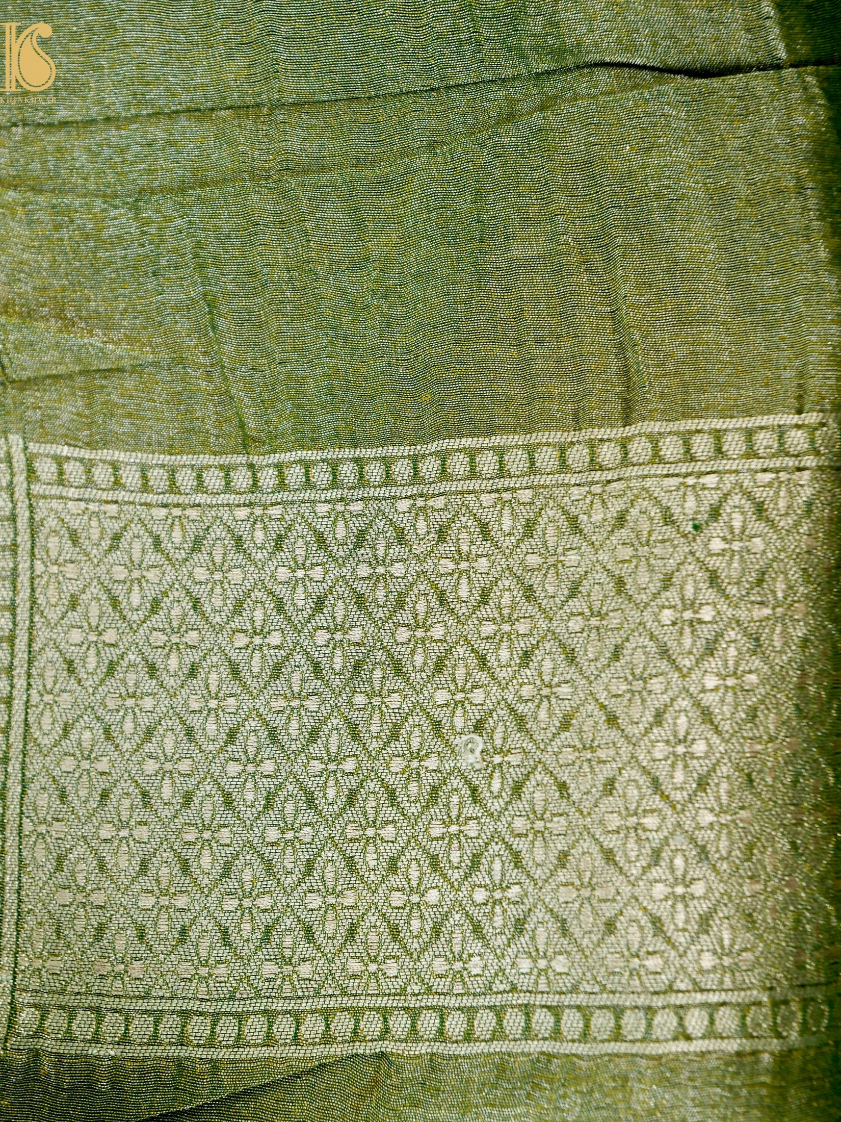 Handloom Tissue Silk Banarasi Jaal Saree