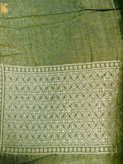 Handloom Tissue Silk Banarasi Jaal Saree