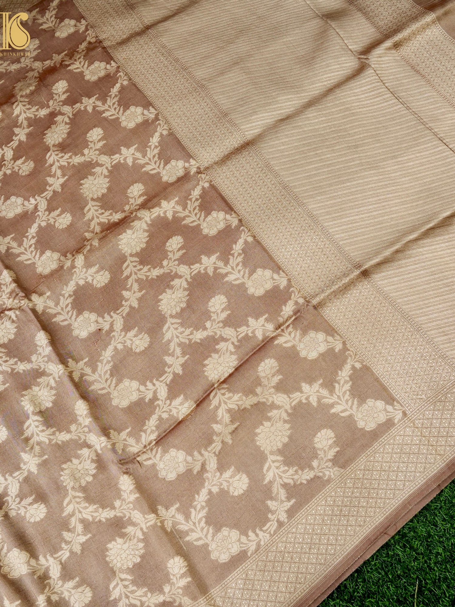 Rekha - Handloom Tissue Silk Banarasi Jaal Saree