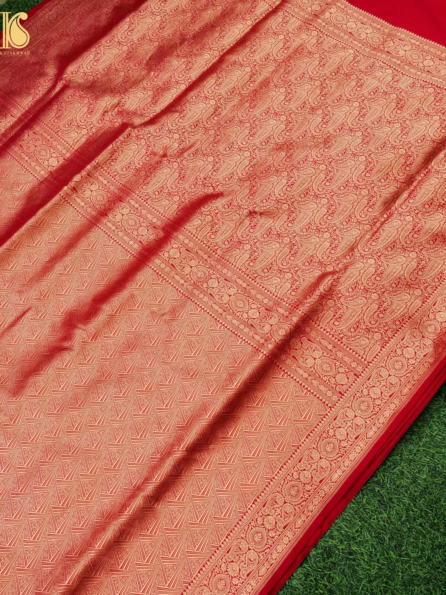 Handloom Banarasi Katan Silk Zari Tanchoi Saree