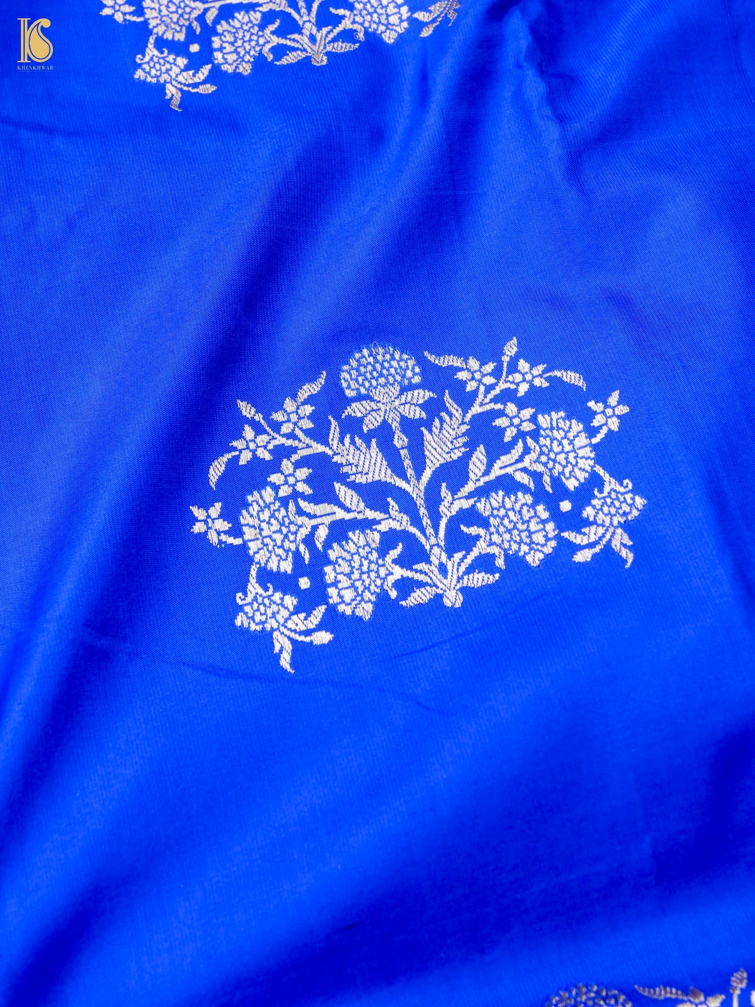Handwoven Pure Sateen Silk Kadwa Banarasi Saree
