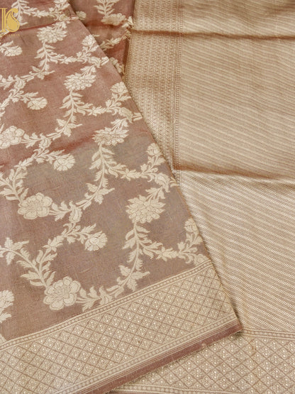 Rekha - Handloom Tissue Silk Banarasi Jaal Saree