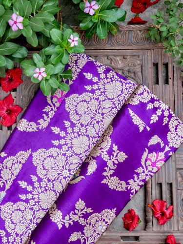 Banarasi Katan Silk Handwoven Kadwa Jaal Saree