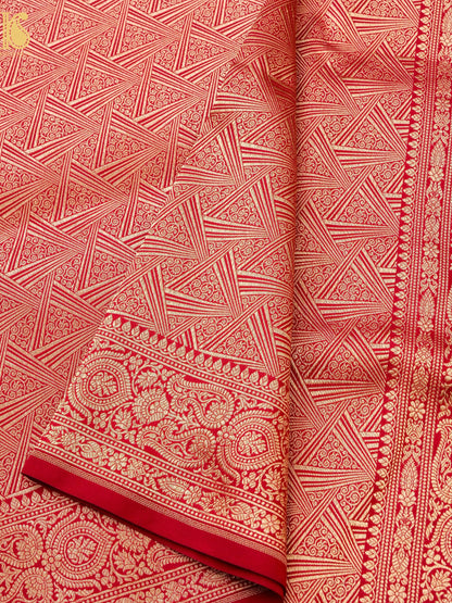 Handloom Banarasi Katan Silk Zari Tanchoi Saree