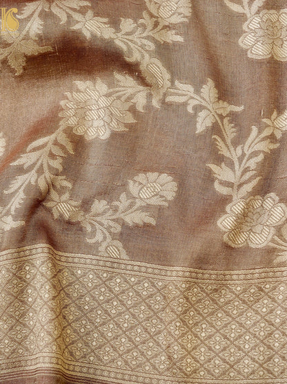 Rekha - Handloom Tissue Silk Banarasi Jaal Saree