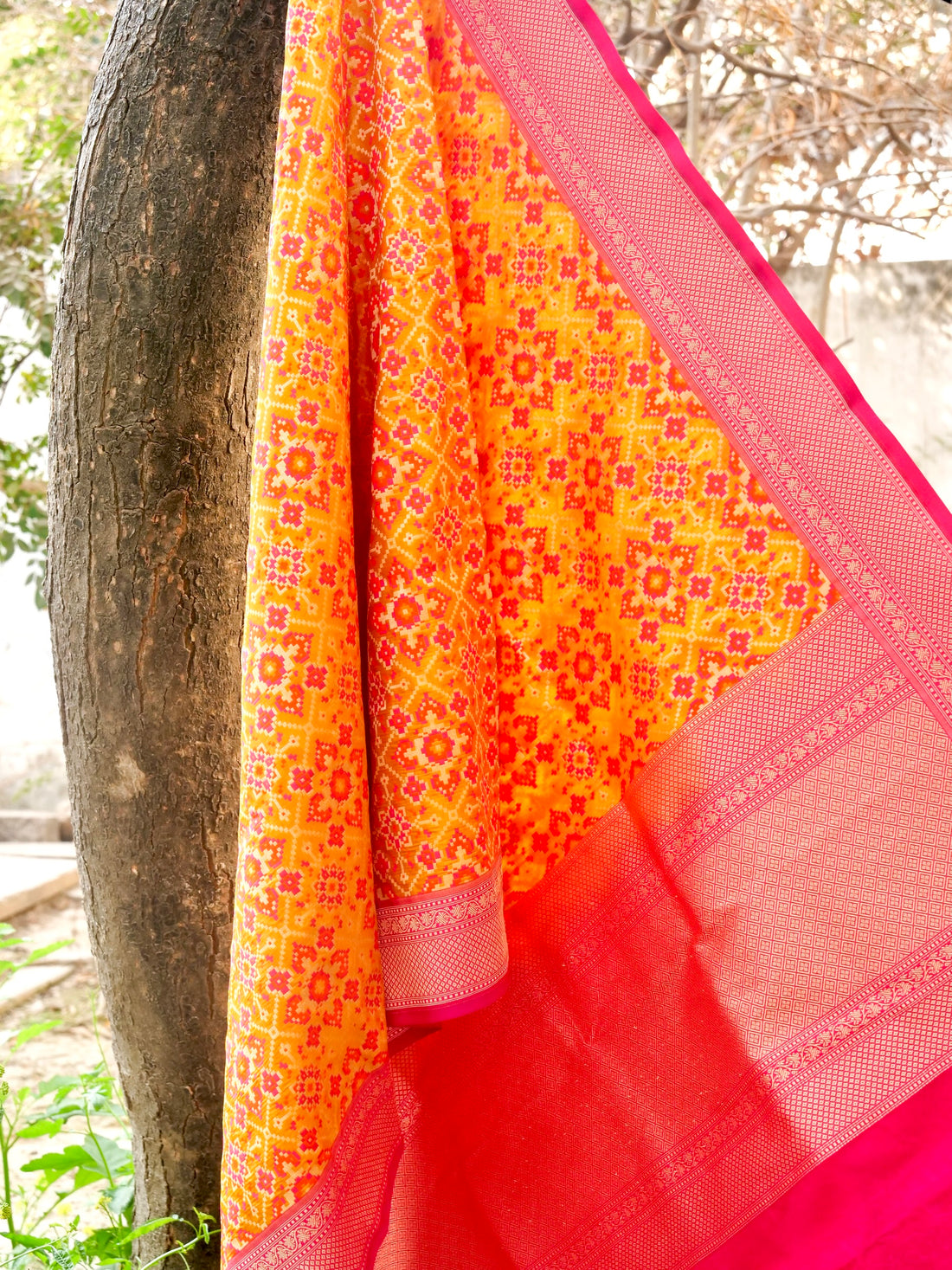 Handloom Banarasi Katan Silk Patola Dupatta - Khinkhwab