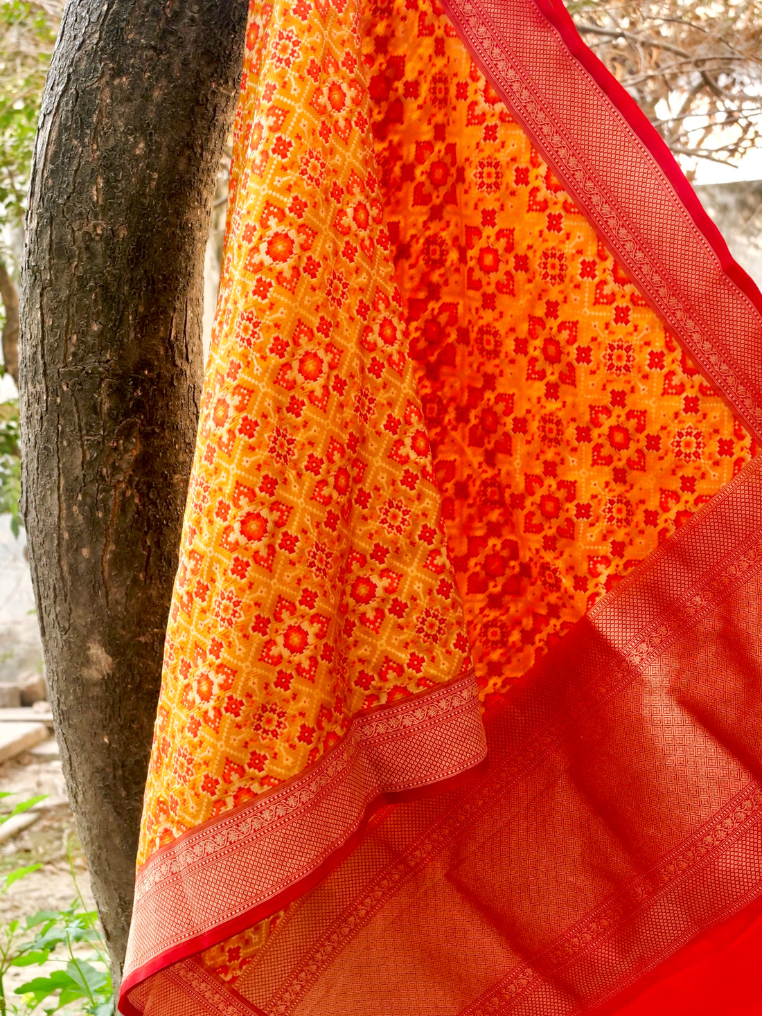 Handloom Banarasi Katan Silk Patola Dupatta - Khinkhwab