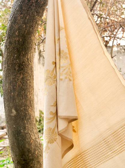 Handwoven Banarasi Moonga Silk Dupatta - Khinkhwab