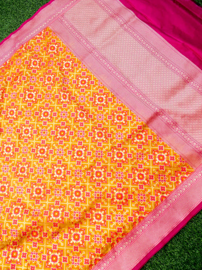 Handloom Banarasi Katan Silk Patola Dupatta - Khinkhwab