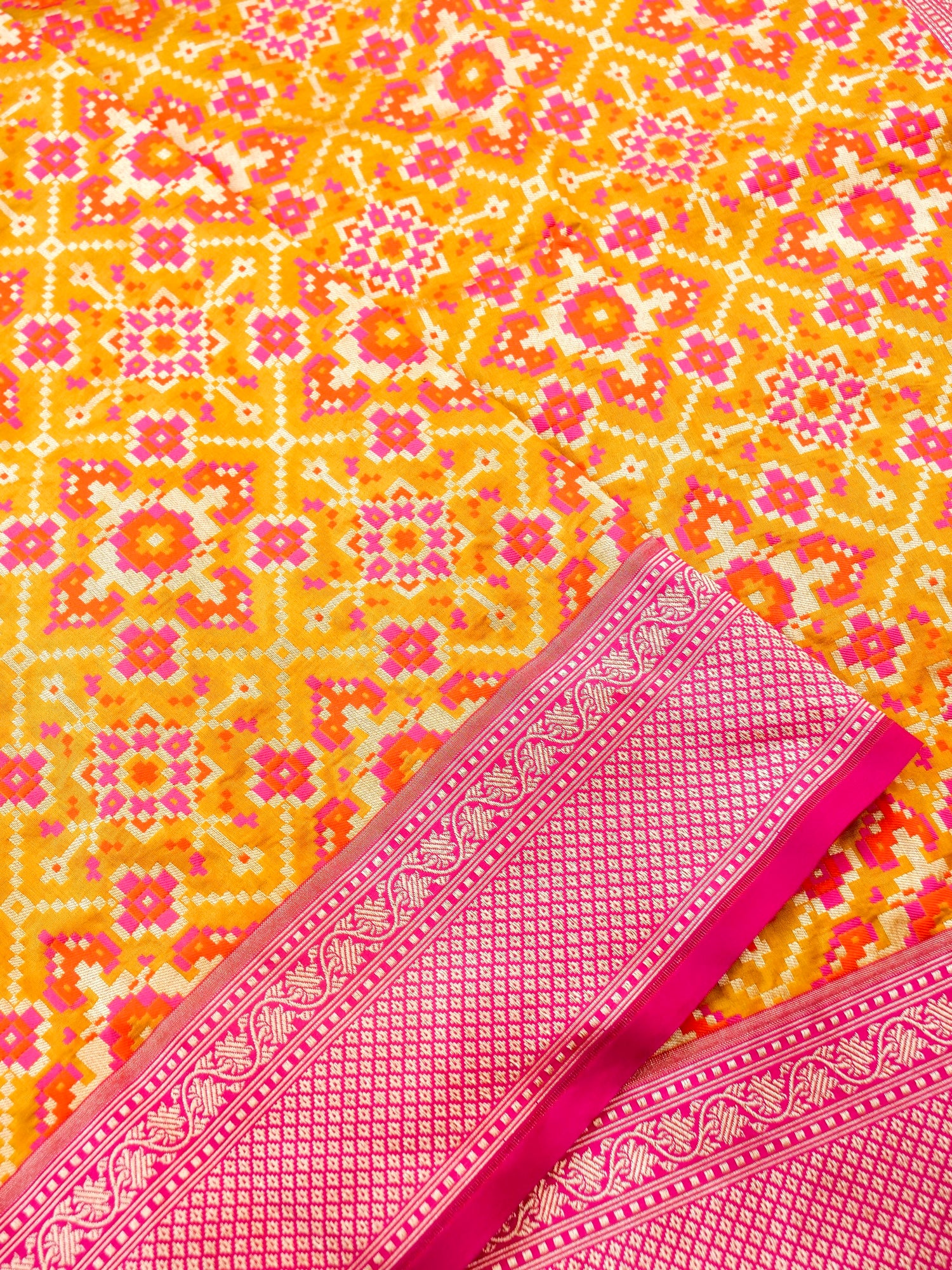 Handloom Banarasi Katan Silk Patola Dupatta - Khinkhwab