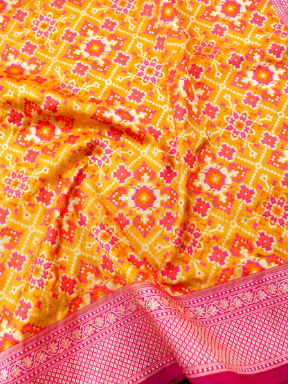 Handloom Banarasi Katan Silk Patola Dupatta - Khinkhwab
