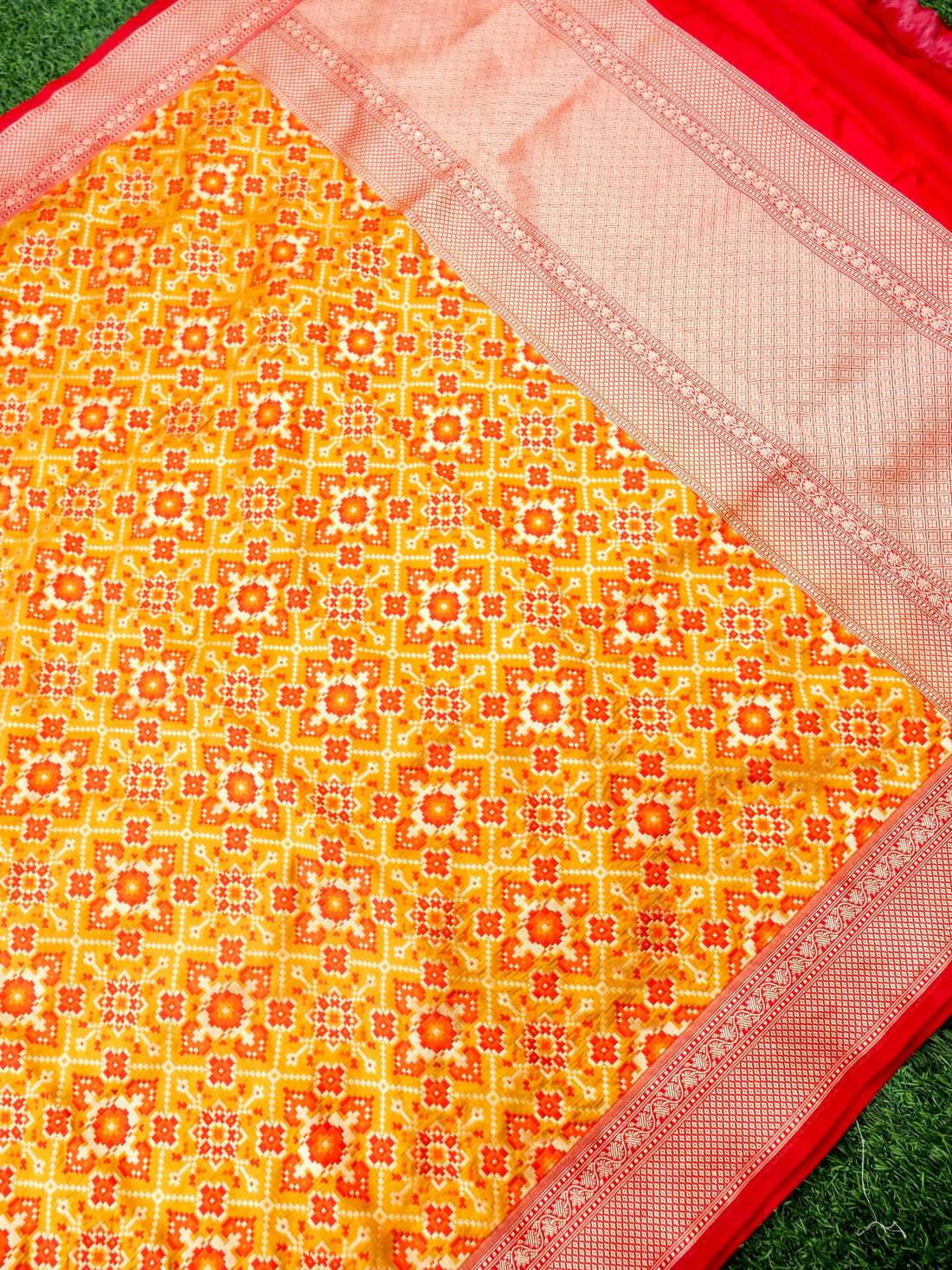 Handloom Banarasi Katan Silk Patola Dupatta - Khinkhwab