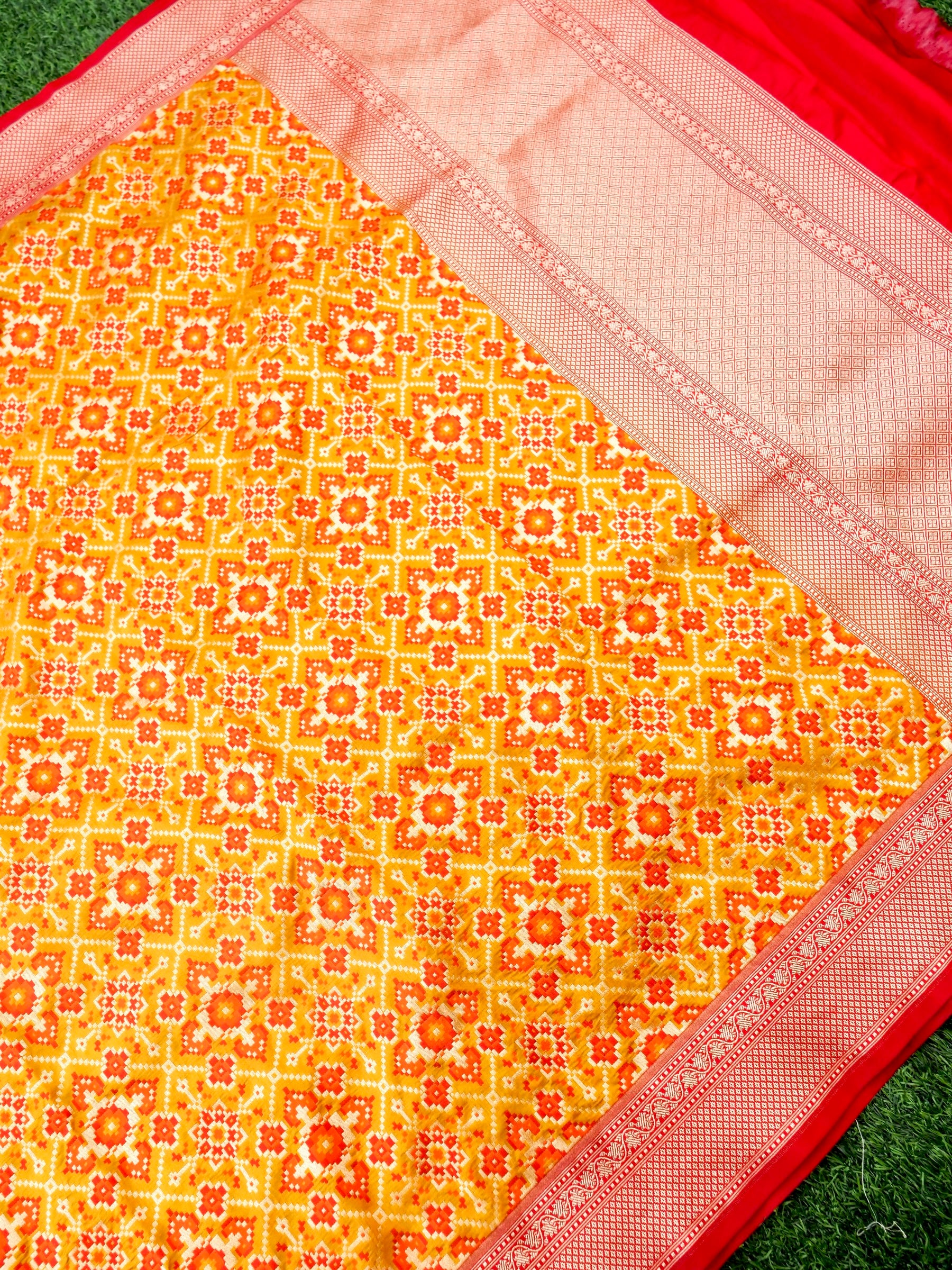 Handloom Banarasi Katan Silk Patola Dupatta - Khinkhwab