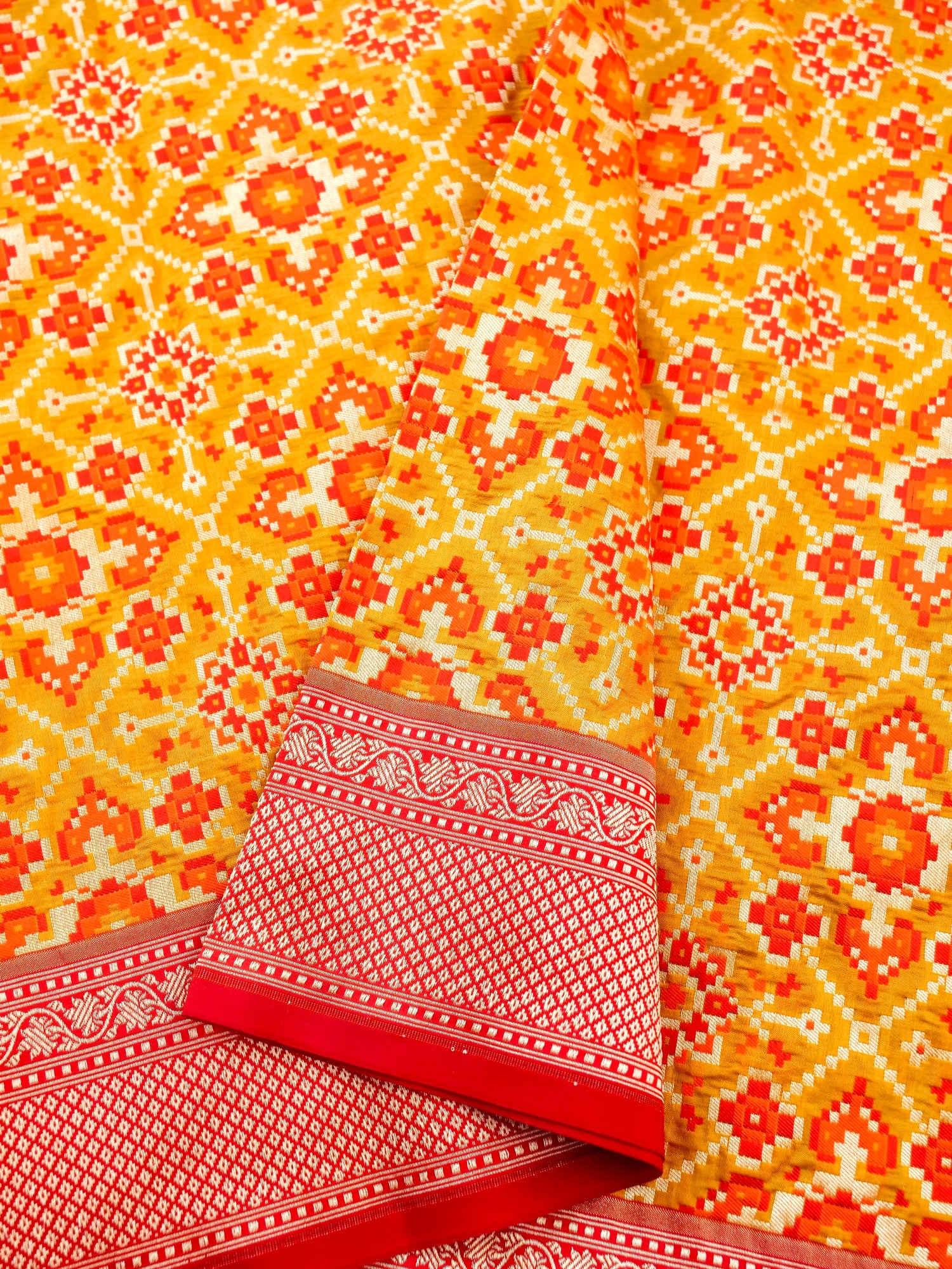 Handloom Banarasi Katan Silk Patola Dupatta - Khinkhwab