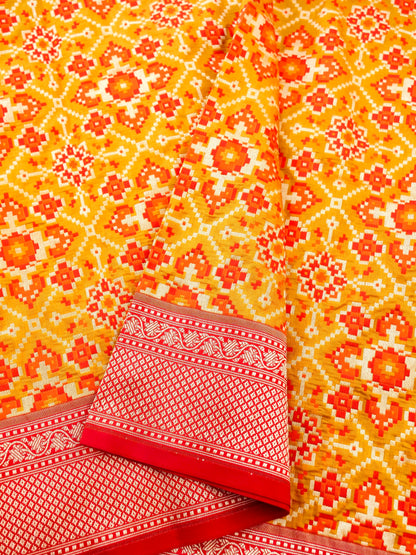 Handloom Banarasi Katan Silk Patola Dupatta - Khinkhwab