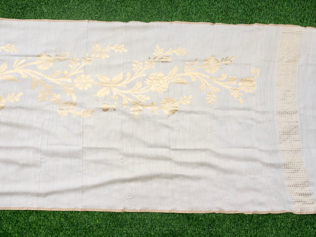 Handwoven Banarasi Moonga Silk Dupatta - Khinkhwab