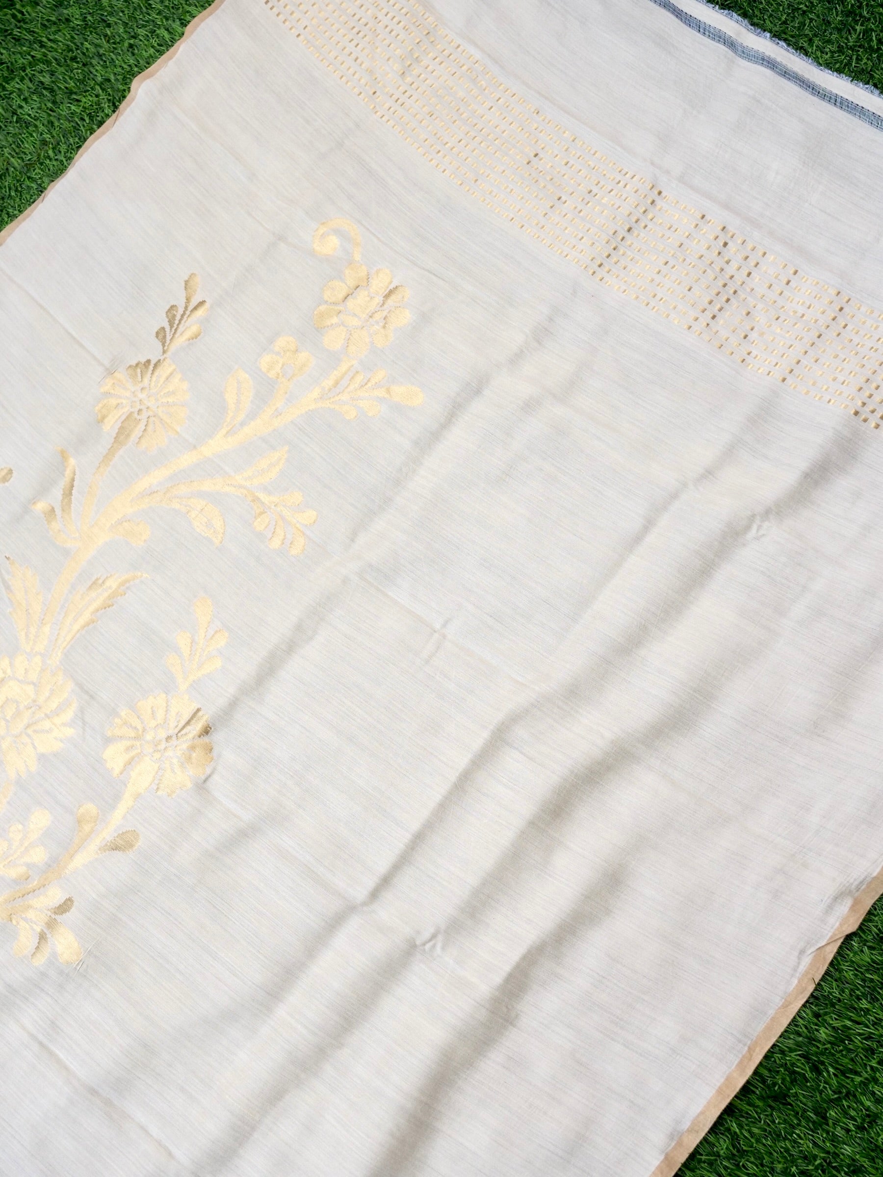 Handwoven Banarasi Moonga Silk Dupatta - Khinkhwab