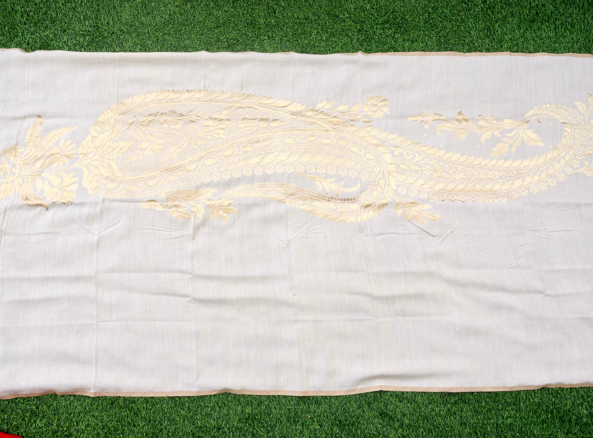 Handwoven Banarasi Moonga Silk Dupatta - Khinkhwab