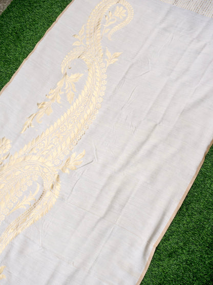 Handwoven Banarasi Moonga Silk Dupatta - Khinkhwab