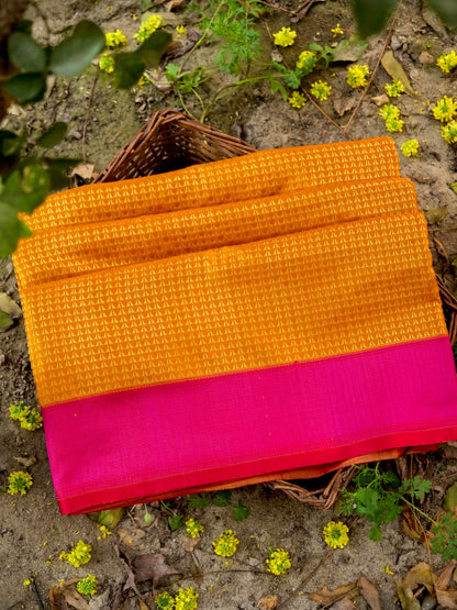 Handloom Banarasi Silk Sateen Tanchoi Saree with Resham - Khinkhwab