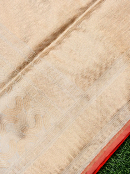 Handloom Banarasi Katan Silk Zari Tanchoi Saree - Khinkhwab