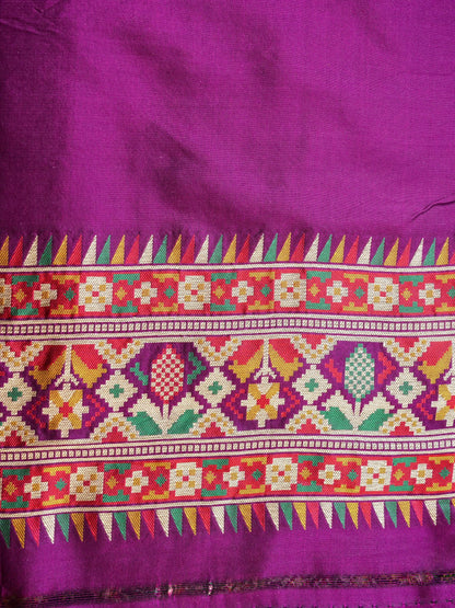 Handwoven Banarasi Katan Silk Patola Saree - Khinkhwab