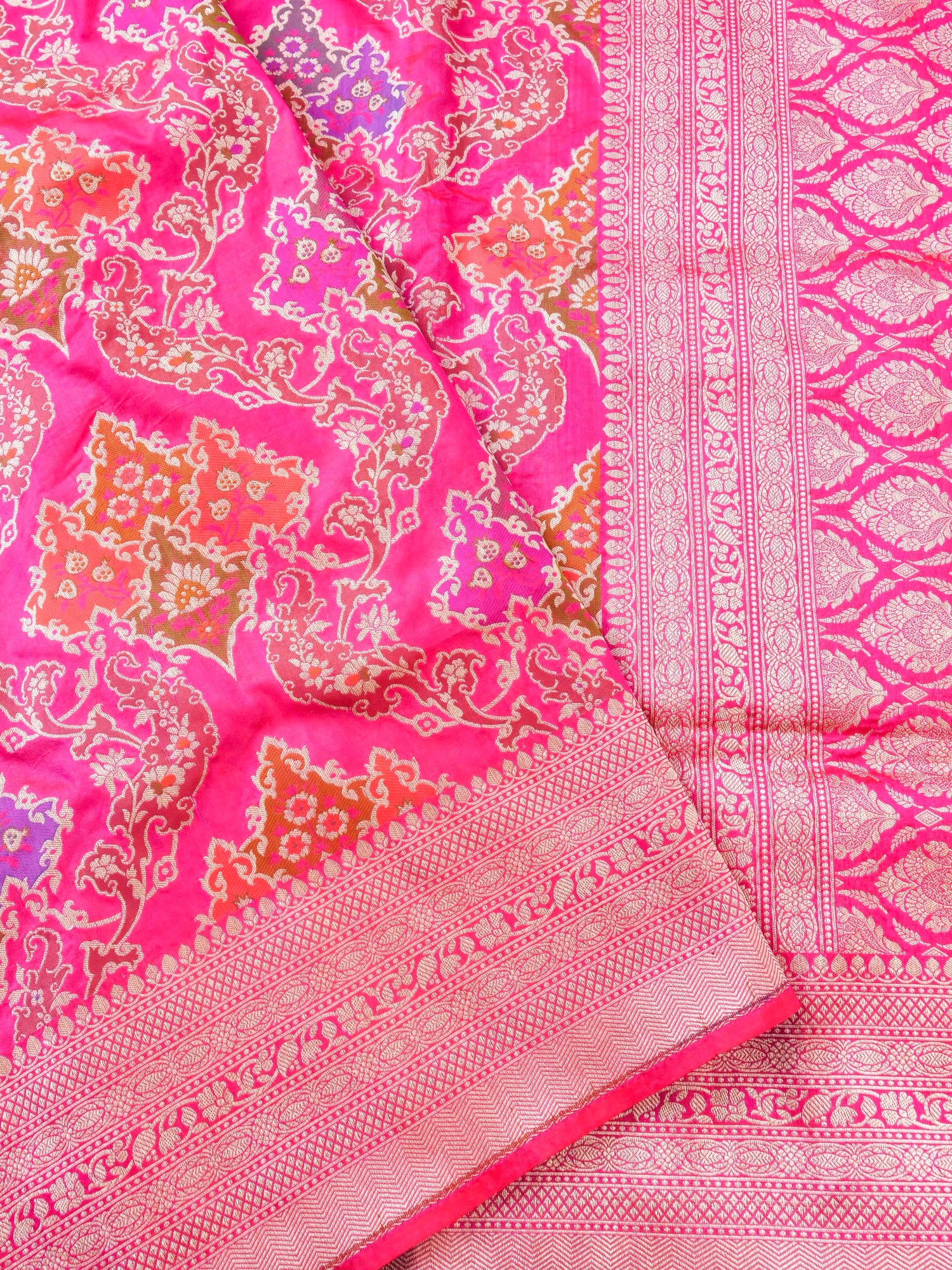 Handwoven Banarasi Katan Silk Patola Saree - Khinkhwab