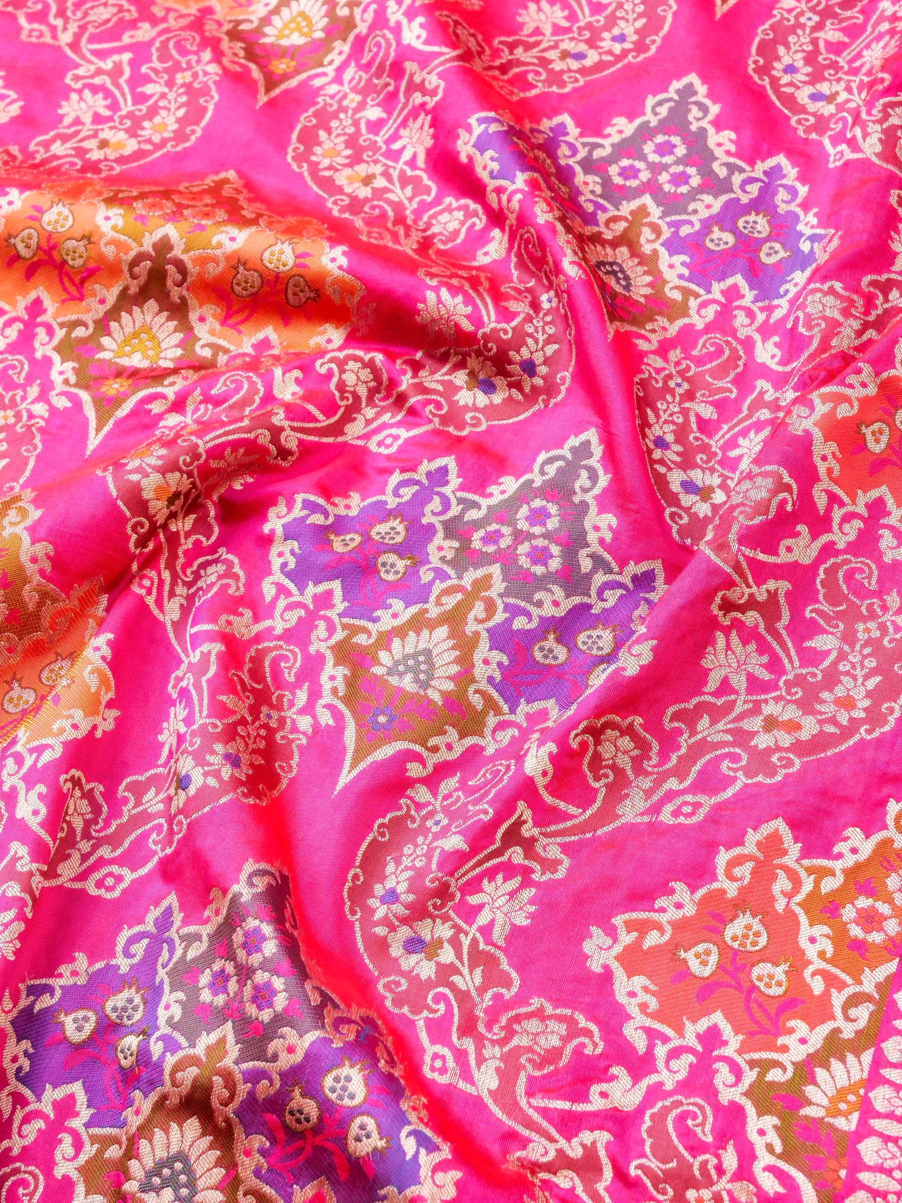 Handwoven Banarasi Katan Silk Patola Saree - Khinkhwab