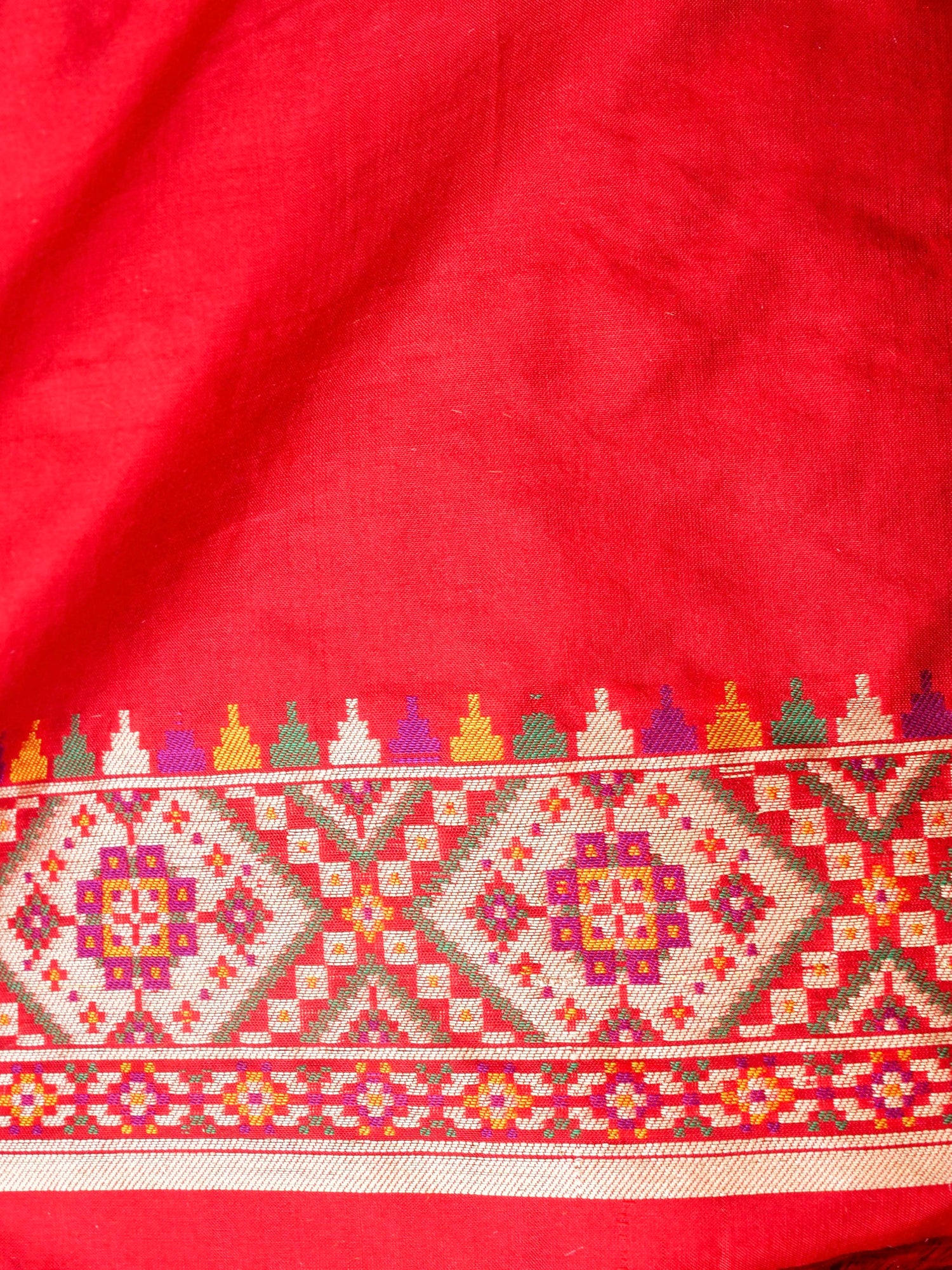 Handwoven Banarasi Katan Silk Patola Saree - Khinkhwab