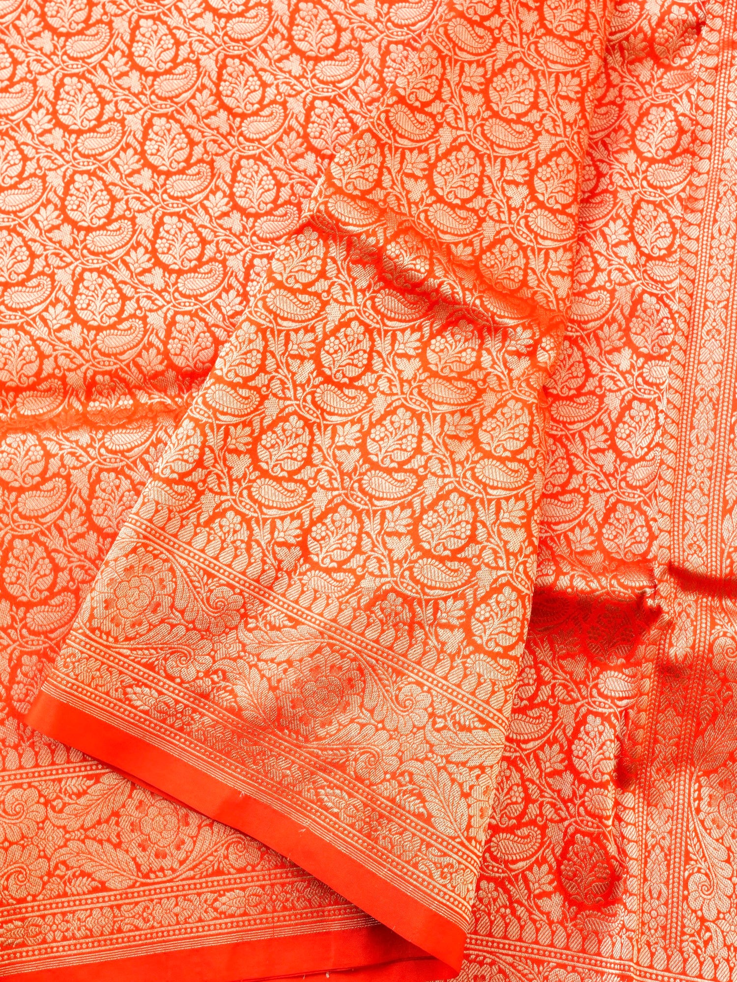 Handloom Banarasi Katan Silk Zari Tanchoi Saree - Khinkhwab