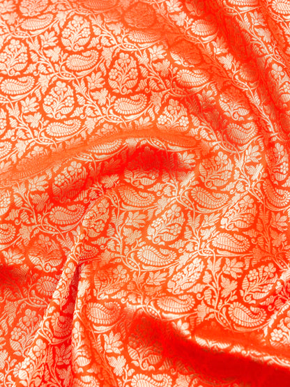 Handloom Banarasi Katan Silk Zari Tanchoi Saree - Khinkhwab