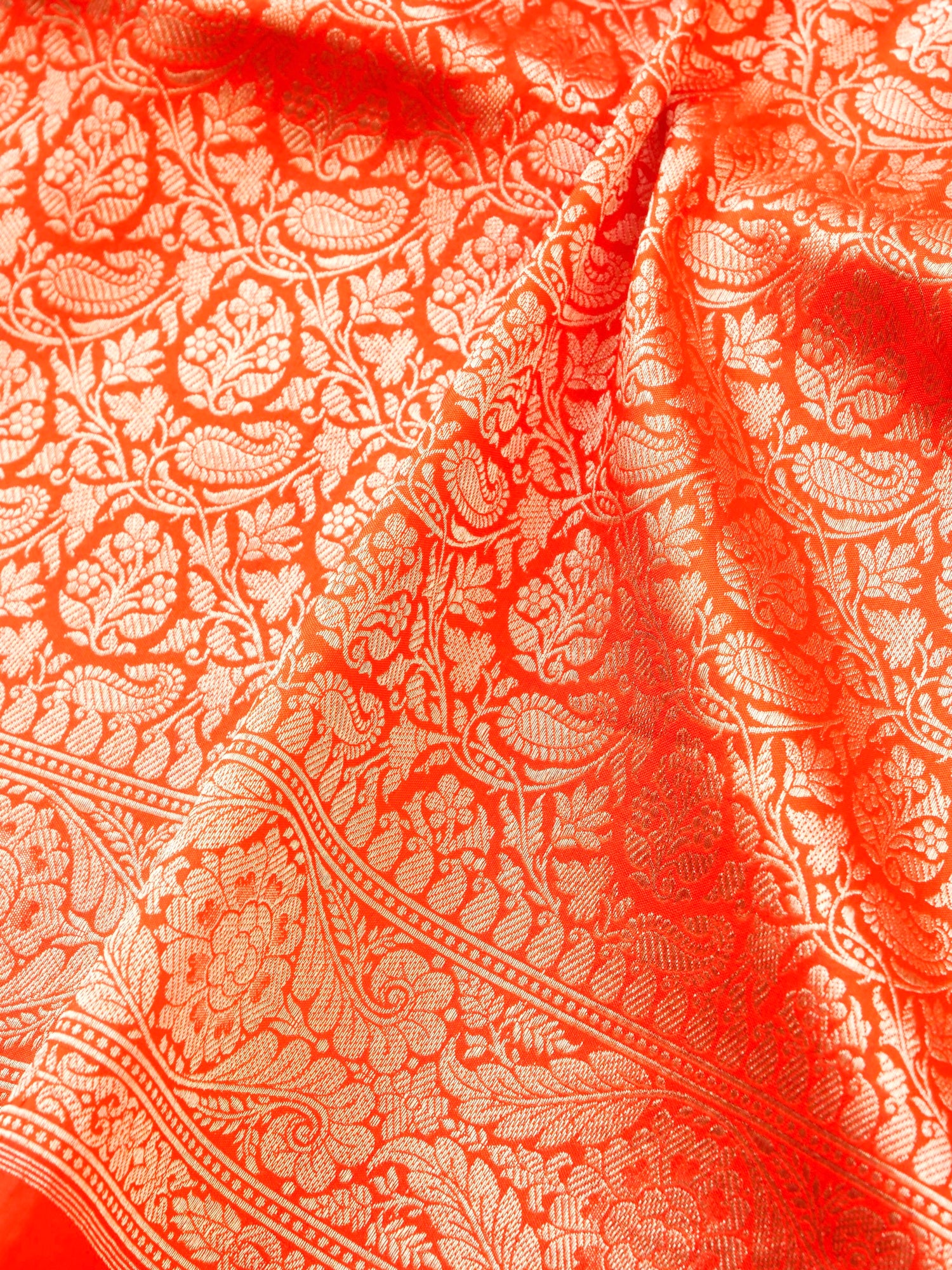 Handloom Banarasi Katan Silk Zari Tanchoi Saree - Khinkhwab