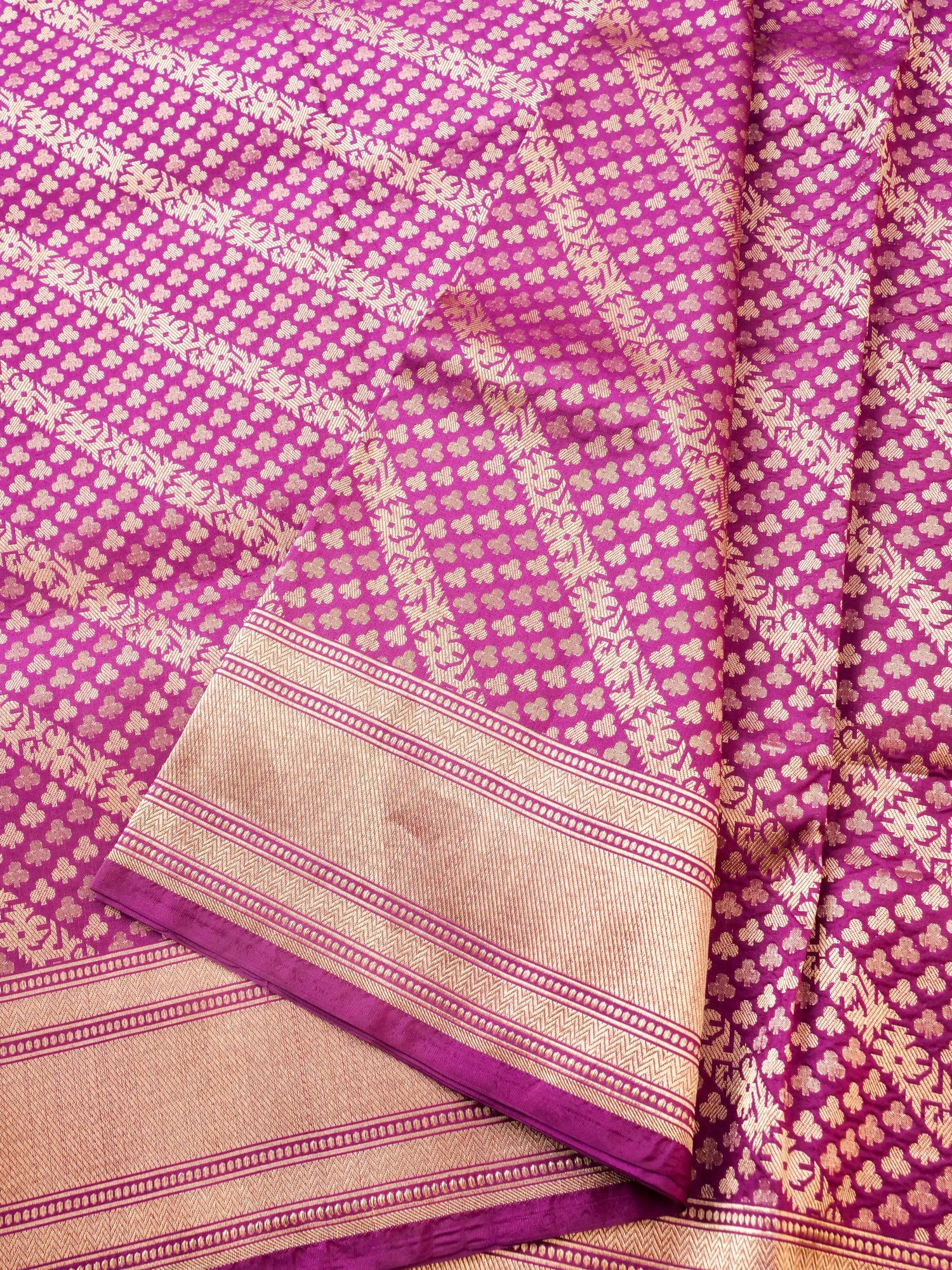 Handloom Banarasi Katan Silk Zari Tanchoi Saree - Khinkhwab