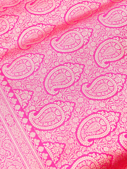 Handloom Banarasi Katan Silk Zari Tanchoi Saree - Khinkhwab