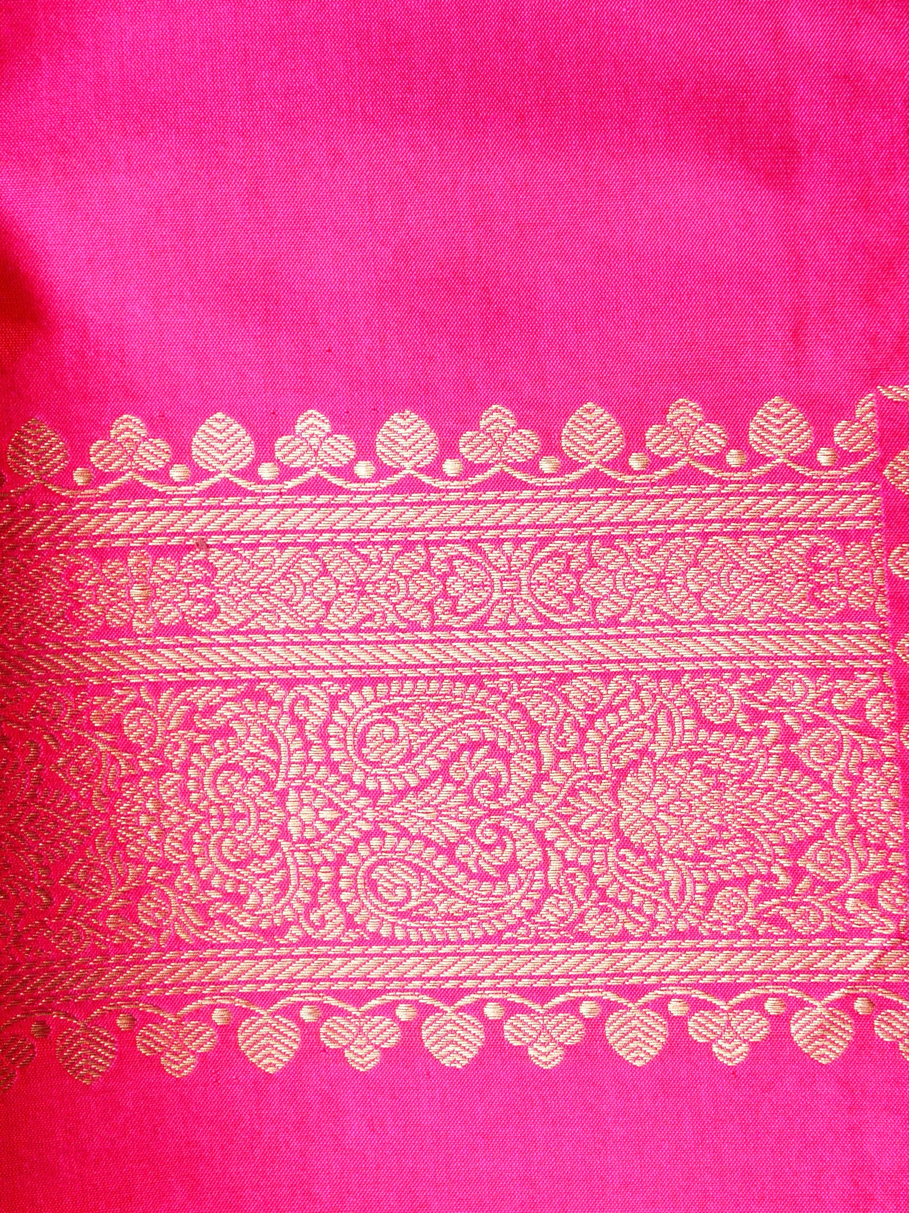 Handloom Banarasi Katan Silk Zari Tanchoi Saree - Khinkhwab