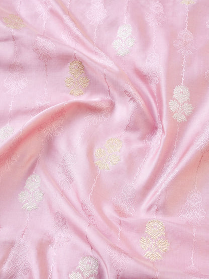 Handloom Banarasi Mashru Silk Tanchoi Kadwa Saree - Khinkhwab