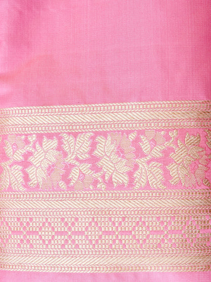 Handloom Banarasi Mashru Silk Tanchoi Kadwa Saree - Khinkhwab