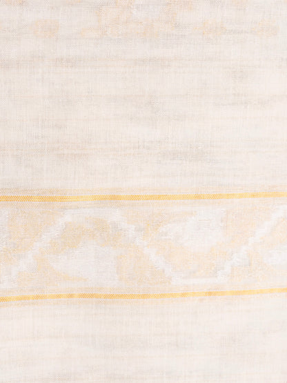 Banarasi Cotton Handloom Jamdani Ektara Saree - Khinkhwab