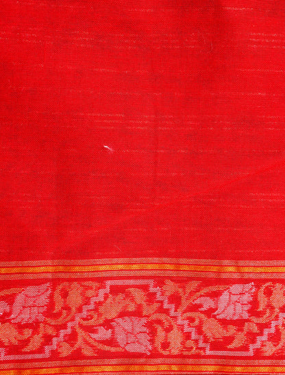 Banarasi Cotton Handloom Jamdani Ektara Saree - Khinkhwab