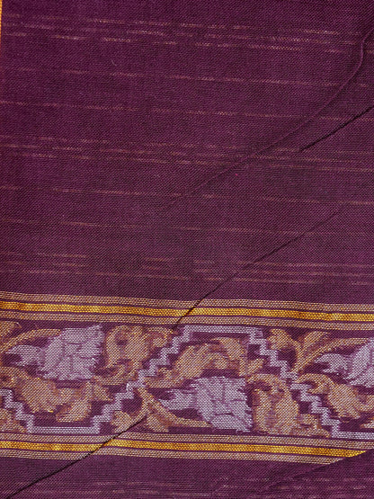 Banarasi Cotton Handloom Jamdani Ektara Saree - Khinkhwab
