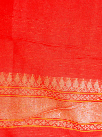 Banarasi Cotton Handloom Kadwa Ektara Saree - Khinkhwab