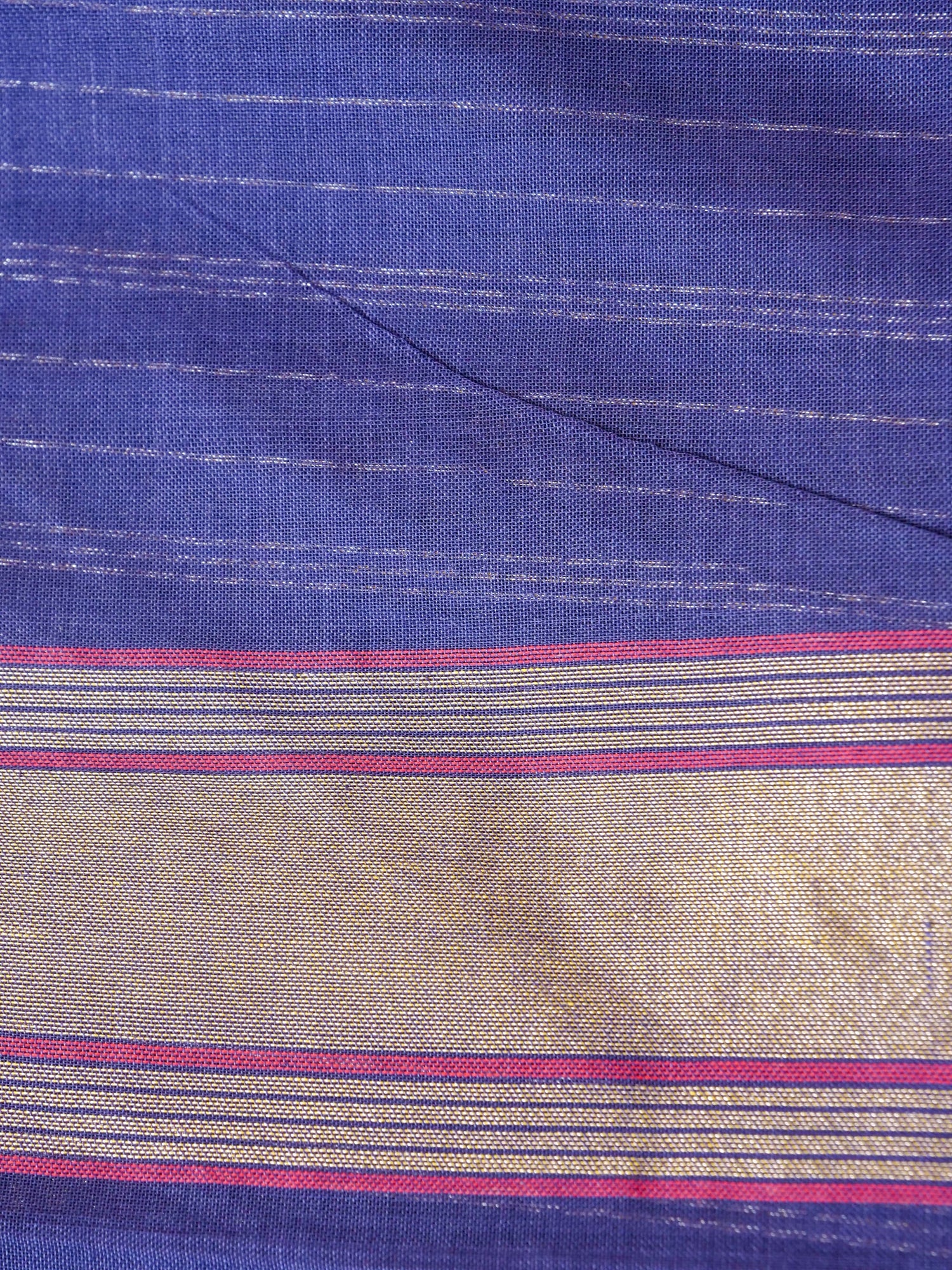 Banarasi Cotton Handloom Kadwa Ektara Saree - Khinkhwab