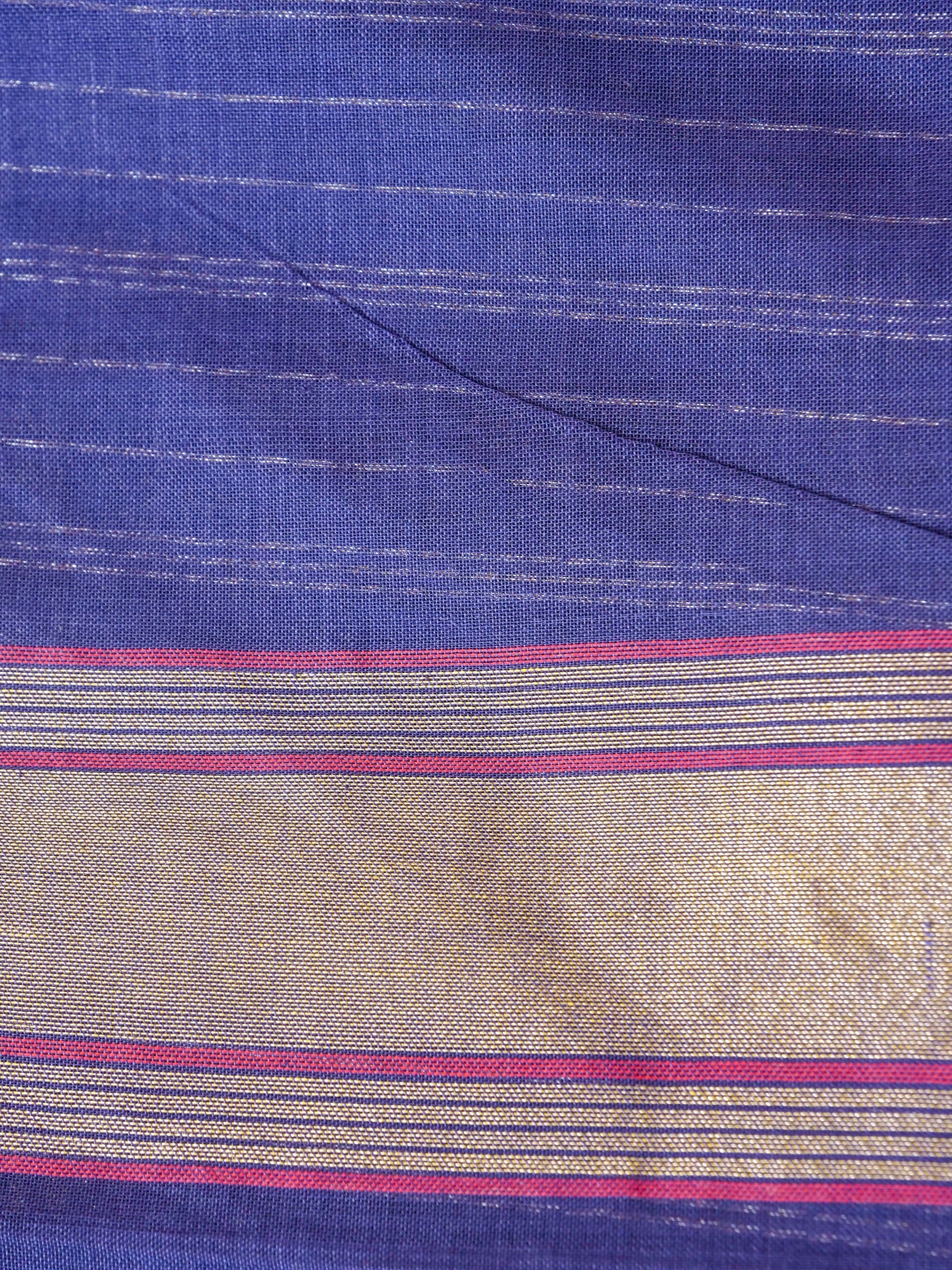 Banarasi Cotton Handloom Kadwa Ektara Saree - Khinkhwab